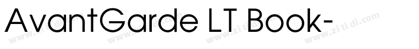 AvantGarde LT Book字体转换